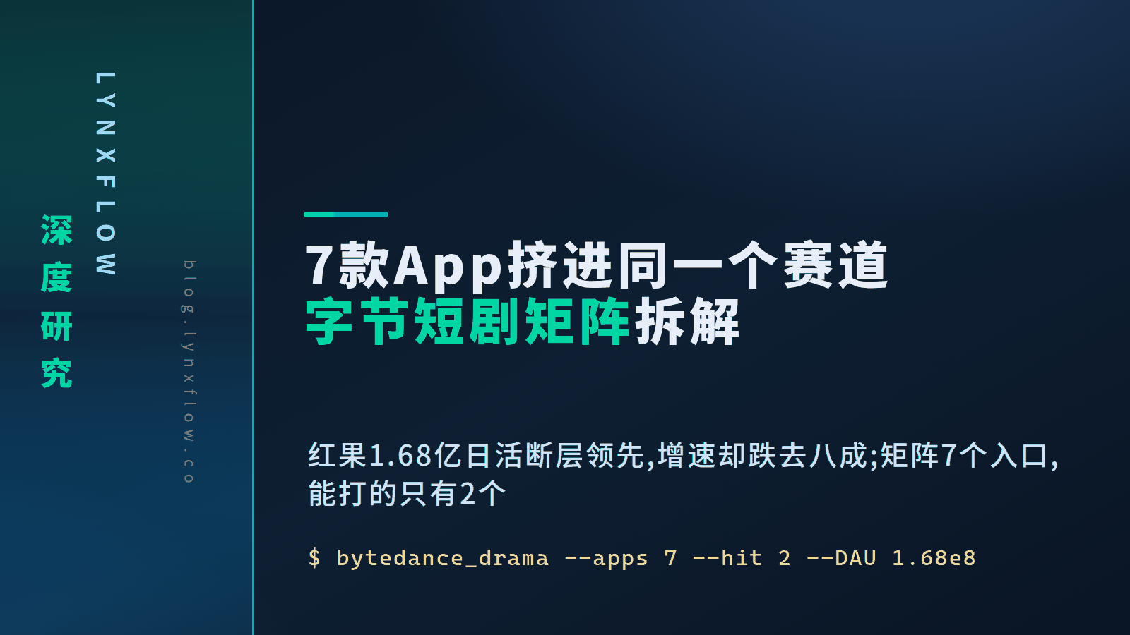 Featured image of post 7 Apps Crowd Into the Same Track: Is ByteDance's Short-Form Drama Matrix a Strategic Move or a Waste?