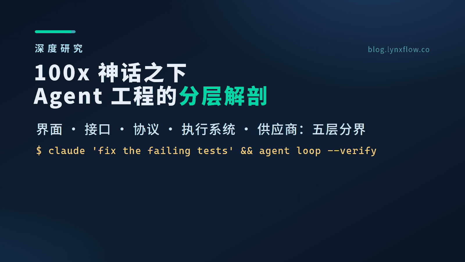 100x 神话之下:从 CLI 到 Multi-Harness 的 Agent 工程分层