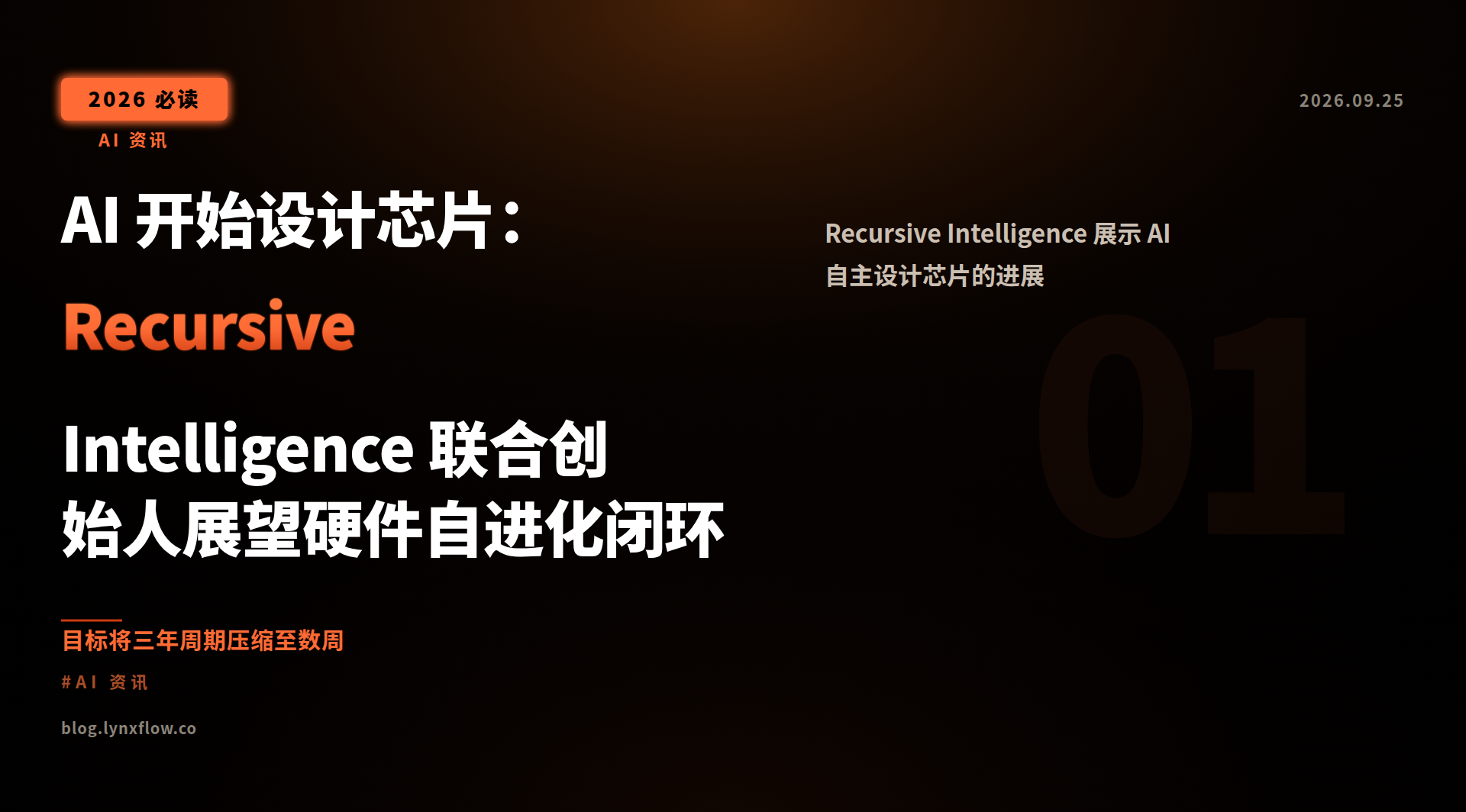 Featured image of post AI 开始设计芯片：Recursive Intelligence 联合创始人展望硬件自进化闭环
