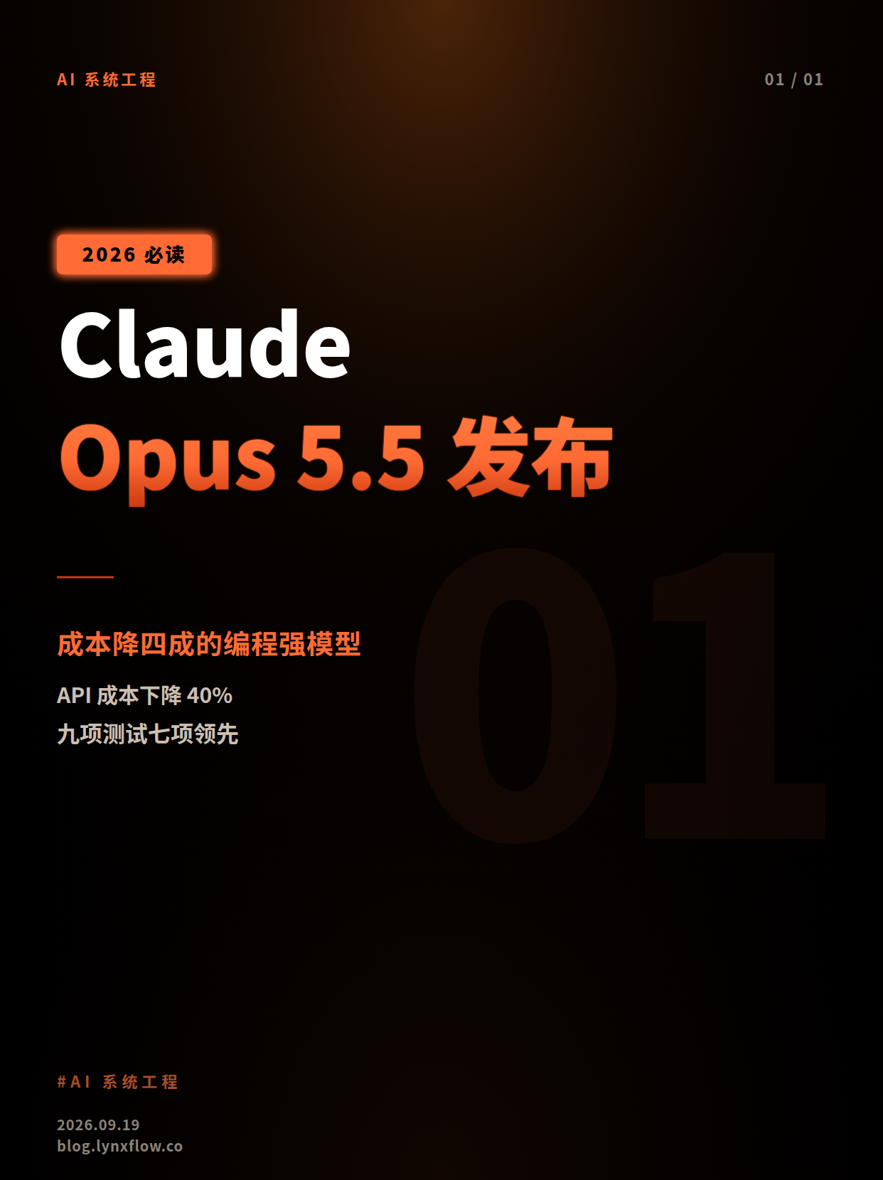 Anthropic发布Claude Opus 5.5:成本降40%、编程能力提升,9项测试7项领先