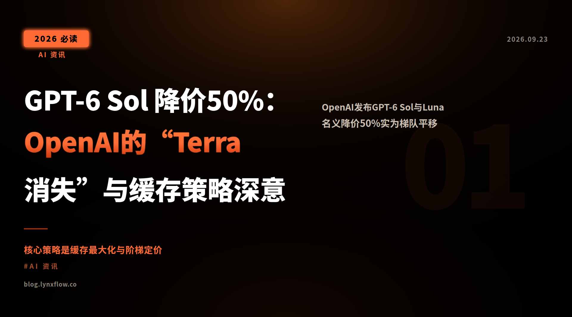 Featured image of post GPT-6 Sol 50% Price Cut: The ‘Terra Disappearance’ and OpenAI’s Cache-Centric Strategy