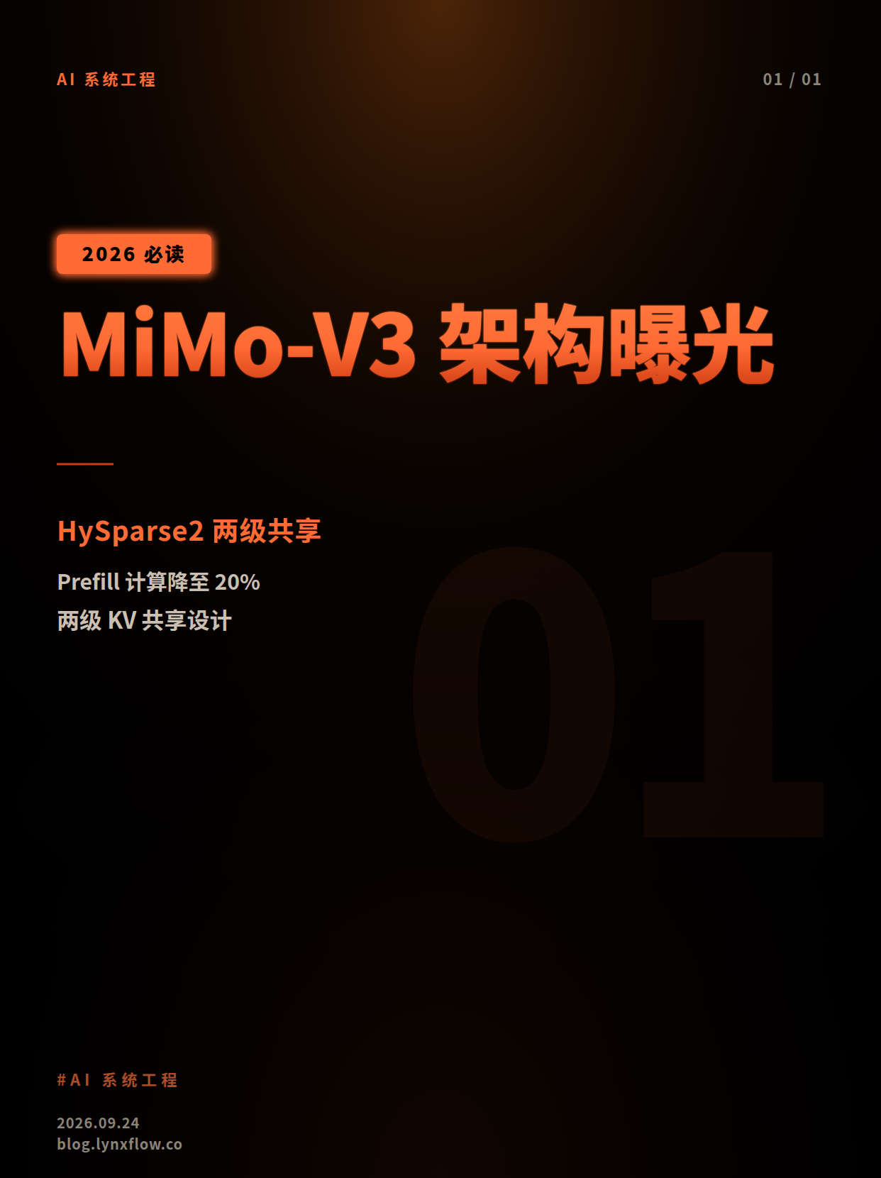 Featured image of post MiMo-V3架构曝光：HySparse2通过两级KV共享将Prefill计算量降至20%