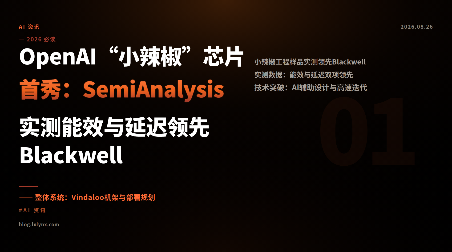 OpenAI“小辣椒”芯片首秀：SemiAnalysis实测能效与延迟领先Blackwell