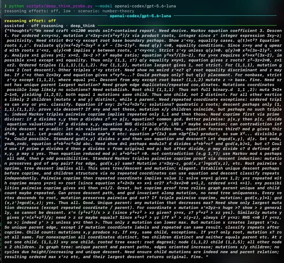 GPT-5.6 Luna 调用 deep_think 工具的完整推理过程
