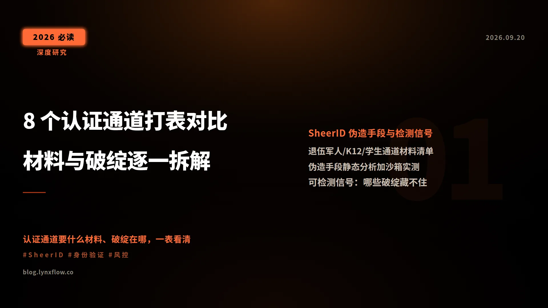 打表对比:白嫖会员工具盯上的 8 个认证通道,分别需要什么材料、破绽在哪