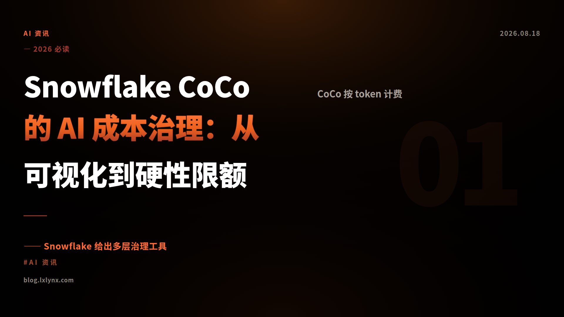 Snowflake CoCo 的 AI 成本治理：从可视化到硬性限额