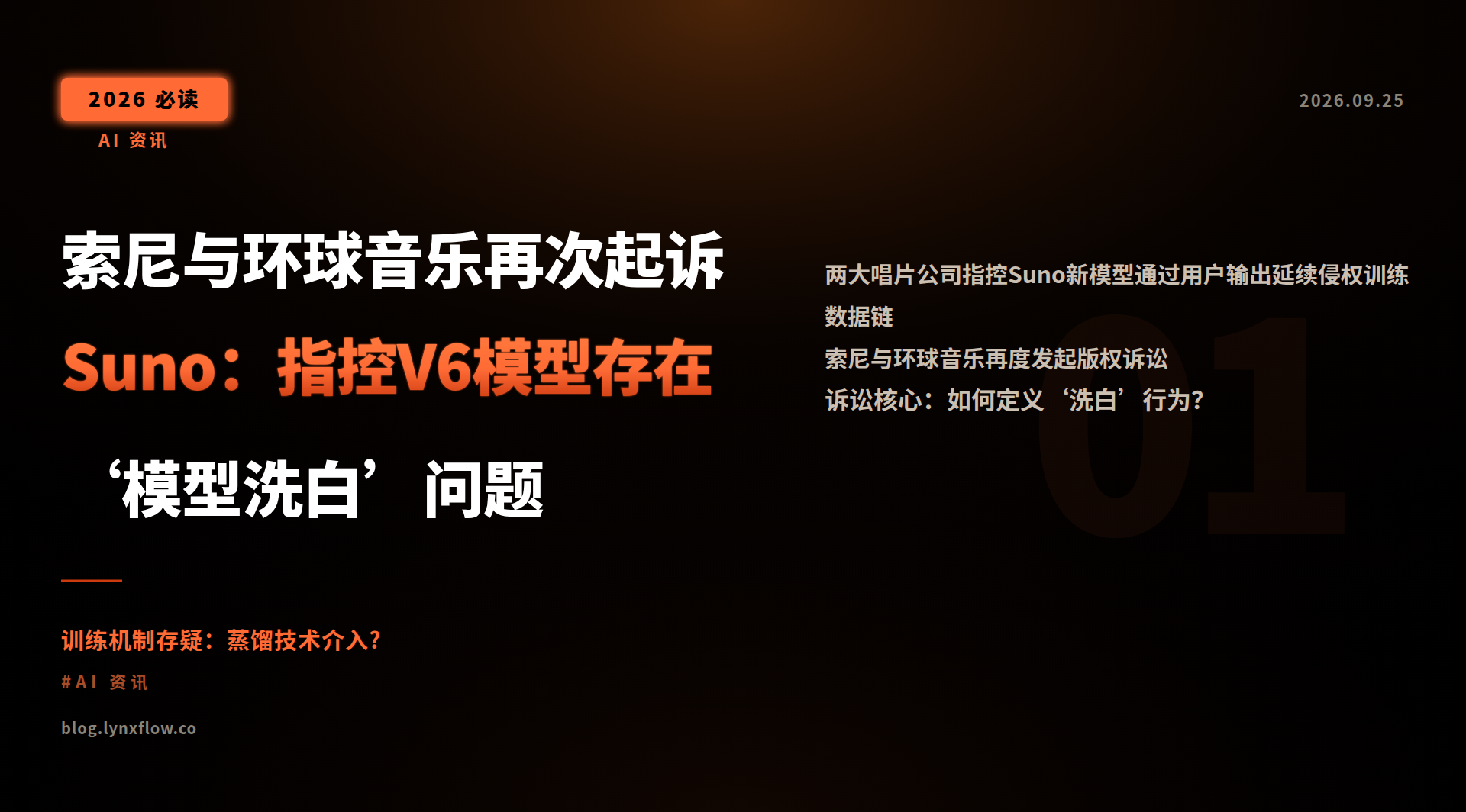 Featured image of post 索尼与环球音乐再次起诉Suno：指控V6模型存在‘模型洗白’问题