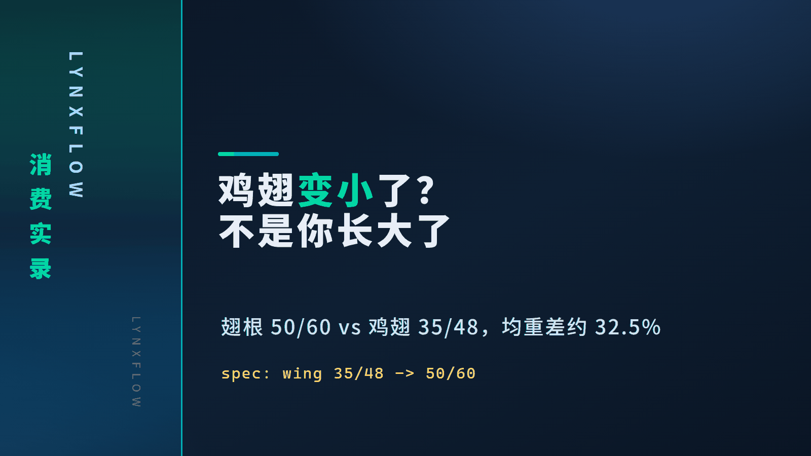 Featured image of post 有时候你感觉鸡翅变小了，也可能不是你长大了
