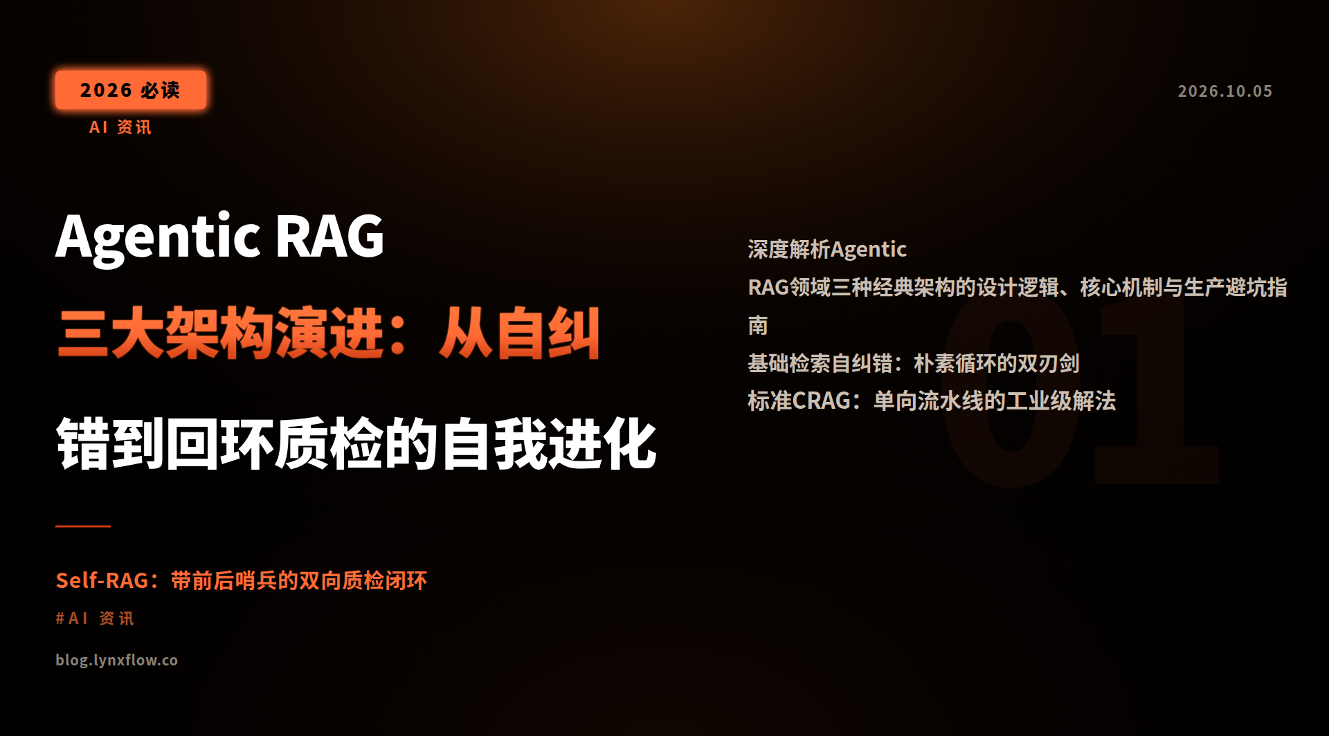 Featured image of post Agentic RAG 三大架构演进：从自纠错到回环质检的自我进化